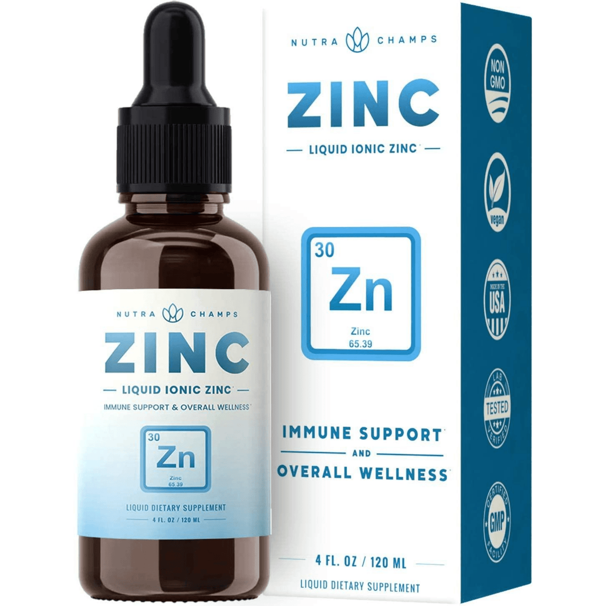 NutraChamps Ionic Zinc - 120 ml - Haz Tu Pedido