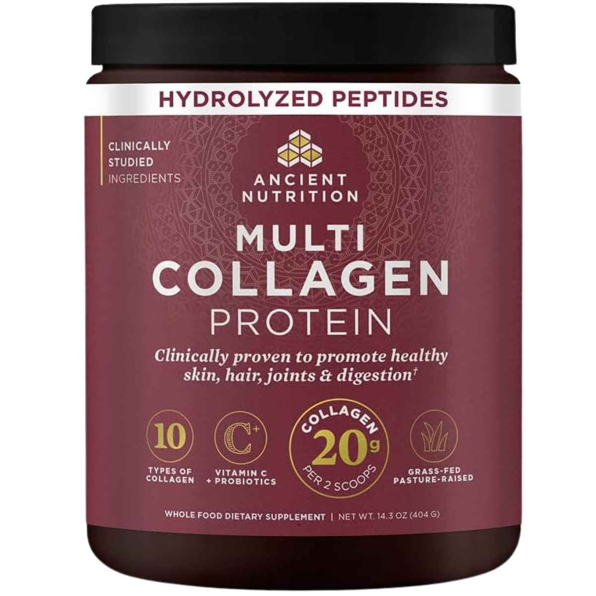 Ancient Nutrition Multi Collagen Protein 14.3 oz - vista frontal
