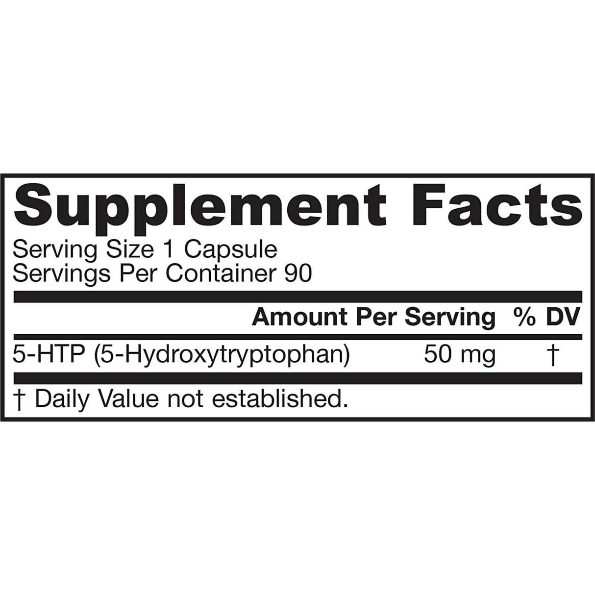 Jarrow Formulas 5-HTP 50 mg - 90 Cápsulas Vegetales - Haz Tu Pedido