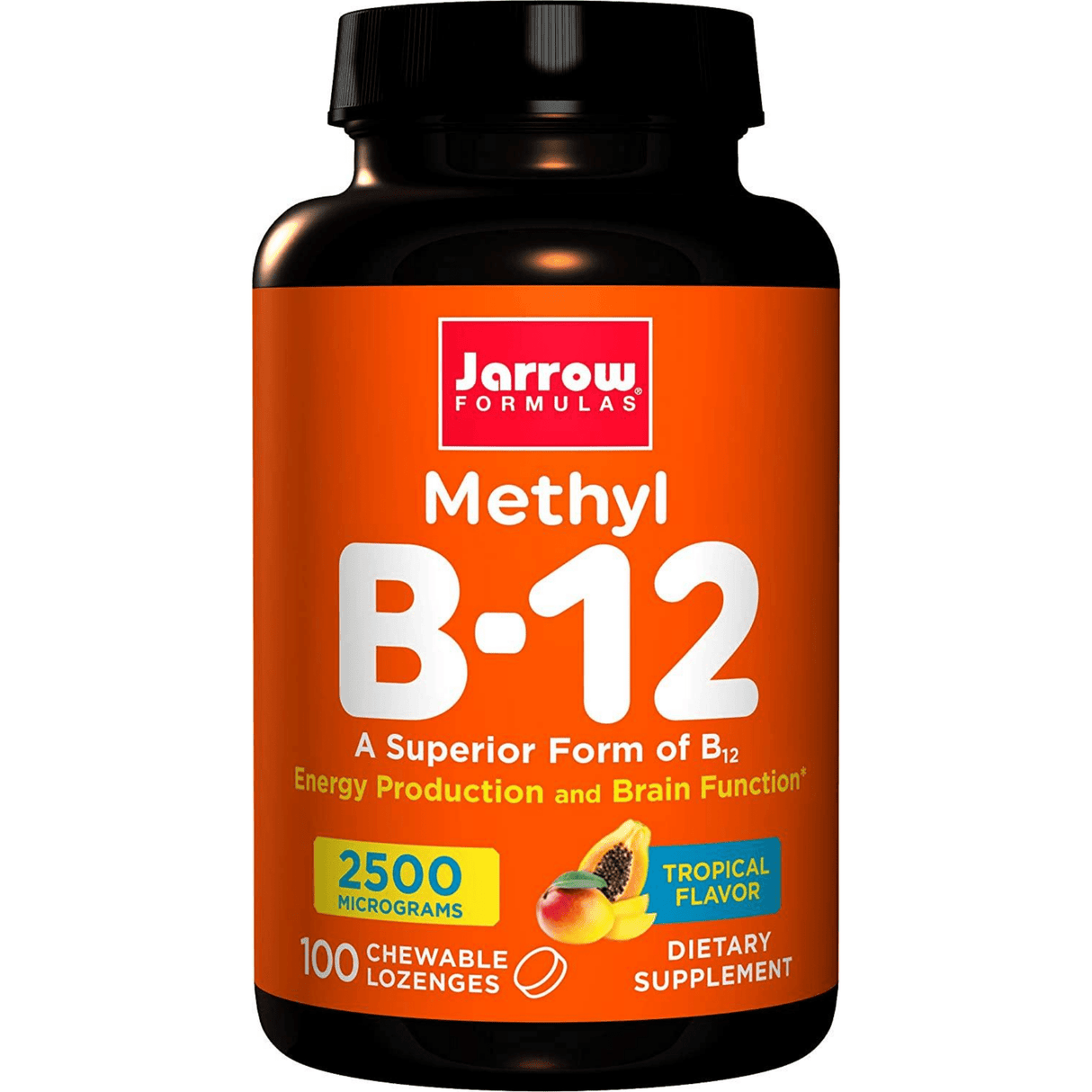 Jarrow Formulas Methyl B-12 2500 mcg - Tropical - 100 Pastillas Masticables - Haz Tu Pedido
