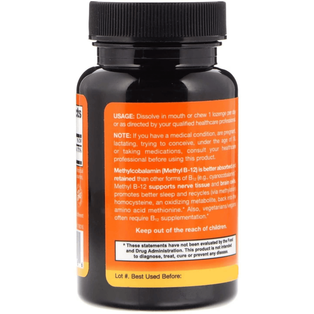 Jarrow Formulas Methyl B-12 2500 mcg - Tropical - 100 Pastillas Masticables - Haz Tu Pedido