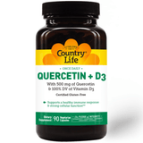 Country Life Quercetin + D3 - 90 Cápsulas Vegetarianas - Haz Tu Pedido