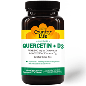 Country Life Quercetin + D3 - 90 Cápsulas Vegetarianas - Haz Tu Pedido