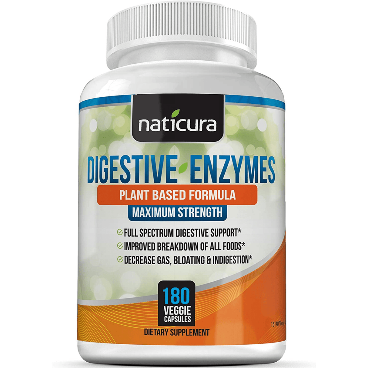 Naticura Digestive Enzymes - 180 Cápsulas Vegetales - Haz Tu Pedido