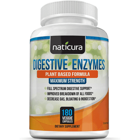Naticura Digestive Enzymes - 180 Cápsulas Vegetales - Haz Tu Pedido
