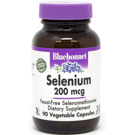 Bluebonnet Selenium 200 mcg - 90 Cápsulas De Origen Vegetal - Haz Tu Pedido
