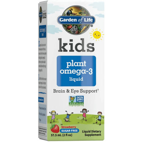 Garden of Life Kids Plant Omega-3 Liquid - Fresa - 57,5 ml - Haz Tu Pedido