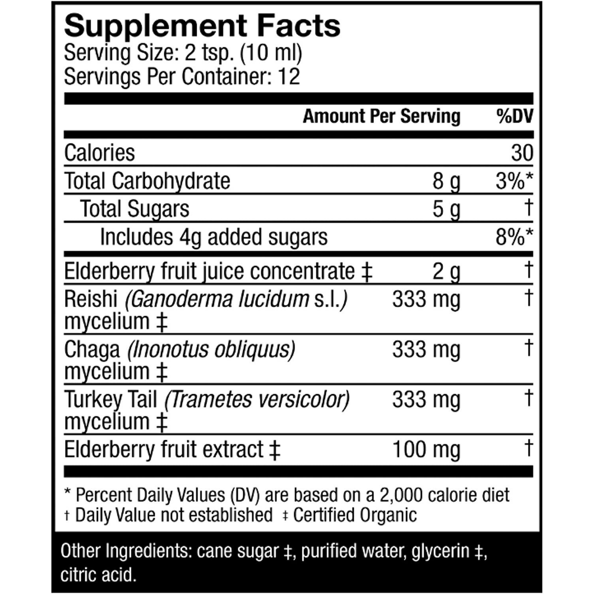 Host Defense Mushrooms Elderberry Plus - 120 ml - Haz Tu Pedido