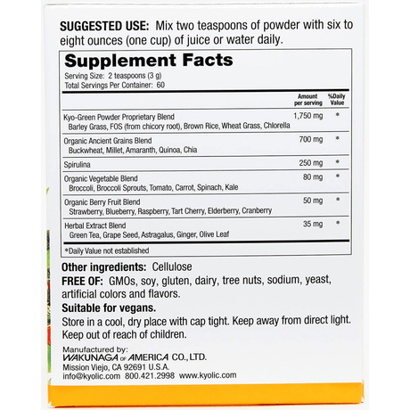 Kyolic Kyo-Green Immune Defense - 180 g - Haz Tu Pedido