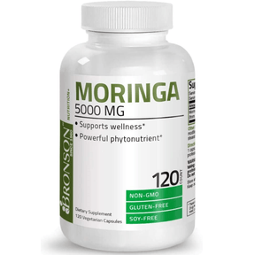 Bronson Moringa 5000 mg - Vegetarian Capsules - Haz Tu Pedido