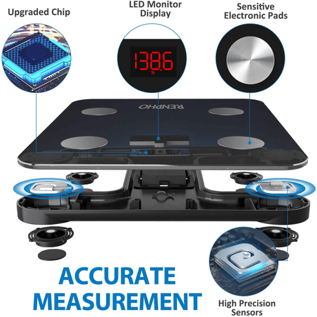Renpho Bascula Digital  Bluetooth Analizadora Corporal - Haz Tu Pedido