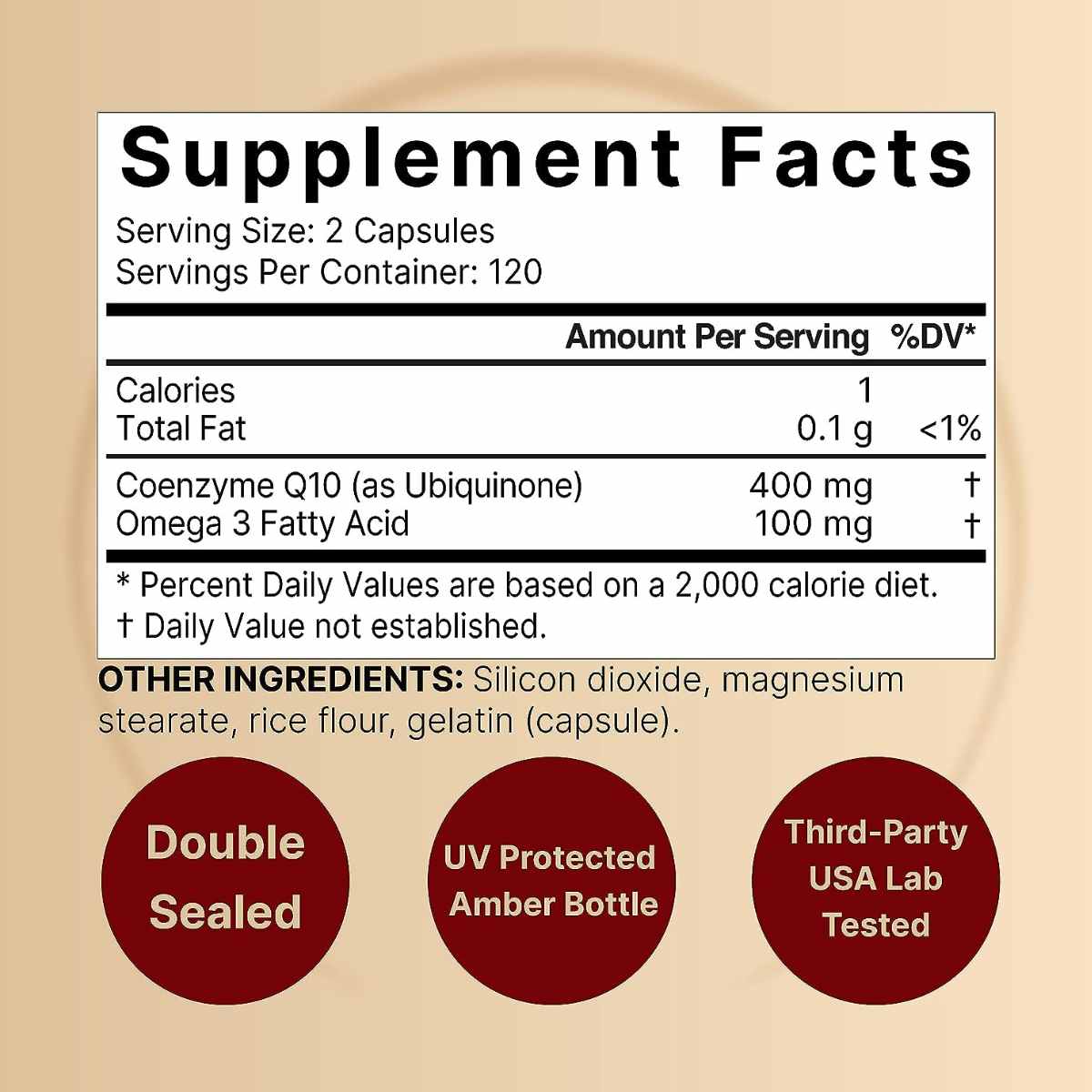 Coenzima CoQ10 con Omega 3 - 240 Cápsulas - Haz Tu Pedido