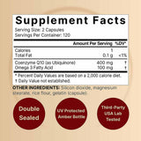 Coenzima CoQ10 con Omega 3 - 240 Cápsulas - Haz Tu Pedido