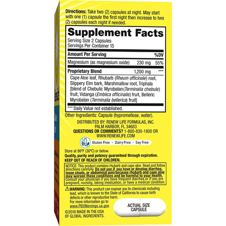 Renew Life Cleanse More - Vegetarian Capsules - Haz Tu Pedido