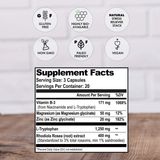 Natural Stacks Serotonin Brain Food - 60 Cápsulas Veganas - Haz Tu Pedido