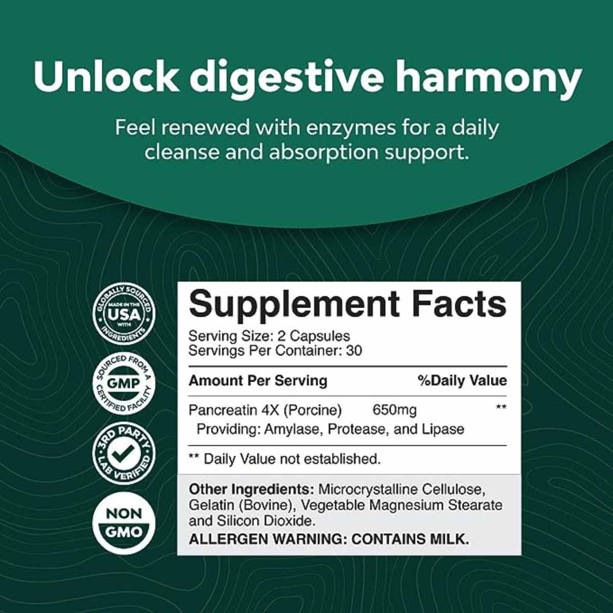 Enzimas Digestivas Pancreatina - Haz Tu Pedido