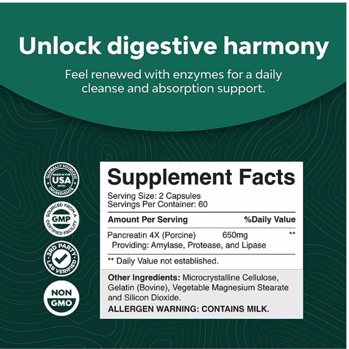 Enzimas Digestivas Pancreatina - Haz Tu Pedido