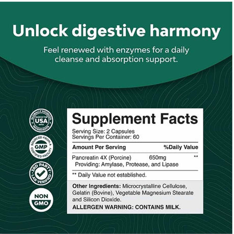 Enzimas Digestivas Pancreatina - Haz Tu Pedido