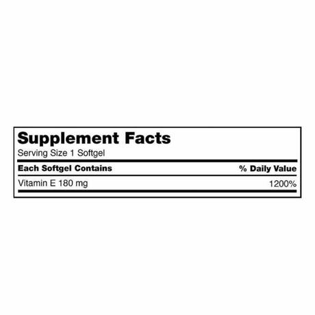 Kirkland Signature Vitamin E 400 180 mg - 500 Cápsulas Blandas - Haz Tu Pedido
