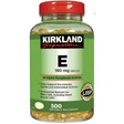Kirkland Signature Vitamin E 400 180 mg - 500 Cápsulas Blandas - Haz Tu Pedido
