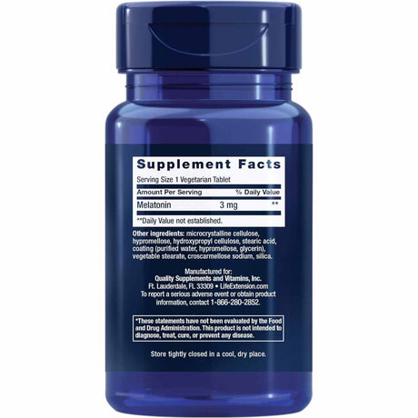 Melatonina - 3 mg - 60 Tabletas Vegetarianas - Haz Tu Pedido