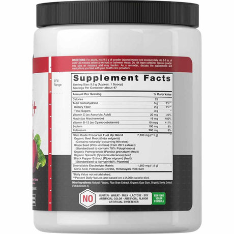 Polvo Raíz de Remolacha de Óxido Nítrico 454 g - Haz Tu Pedido