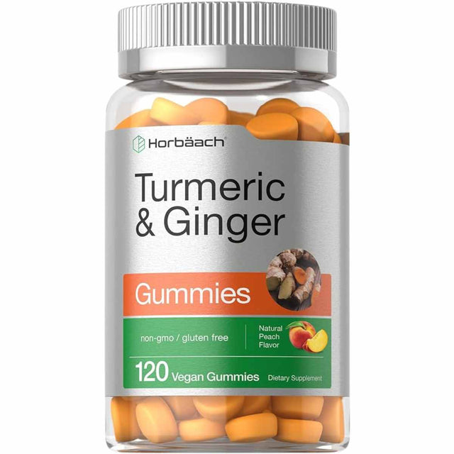Cúrcuma con Jengibre - 1200 mg - Melocotón - 120 Gomitas - Haz Tu Pedido