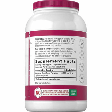Polvo de Raíz de Remolacha Orgánica - 3 lb - Haz Tu Pedido