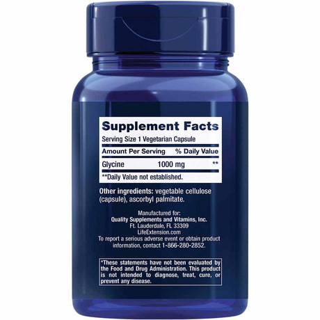 Glicina 1000 mg - 100 Cápsulas Vegetarianas - Haz Tu Pedido