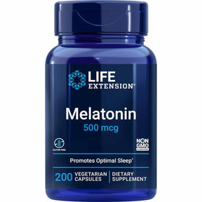 Melatonina - 500 mg - 200 Cápsulas Vegetarianas - Haz Tu Pedido