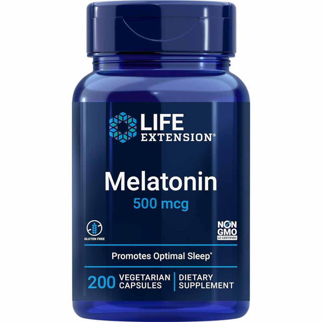 Melatonina - 500 mg - 200 Cápsulas Vegetarianas - Haz Tu Pedido