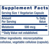 Melatonina - 500 mg - 200 Cápsulas Vegetarianas - Haz Tu Pedido