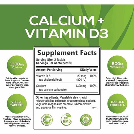 Calcio + Vitamina D3 - Haz Tu Pedido