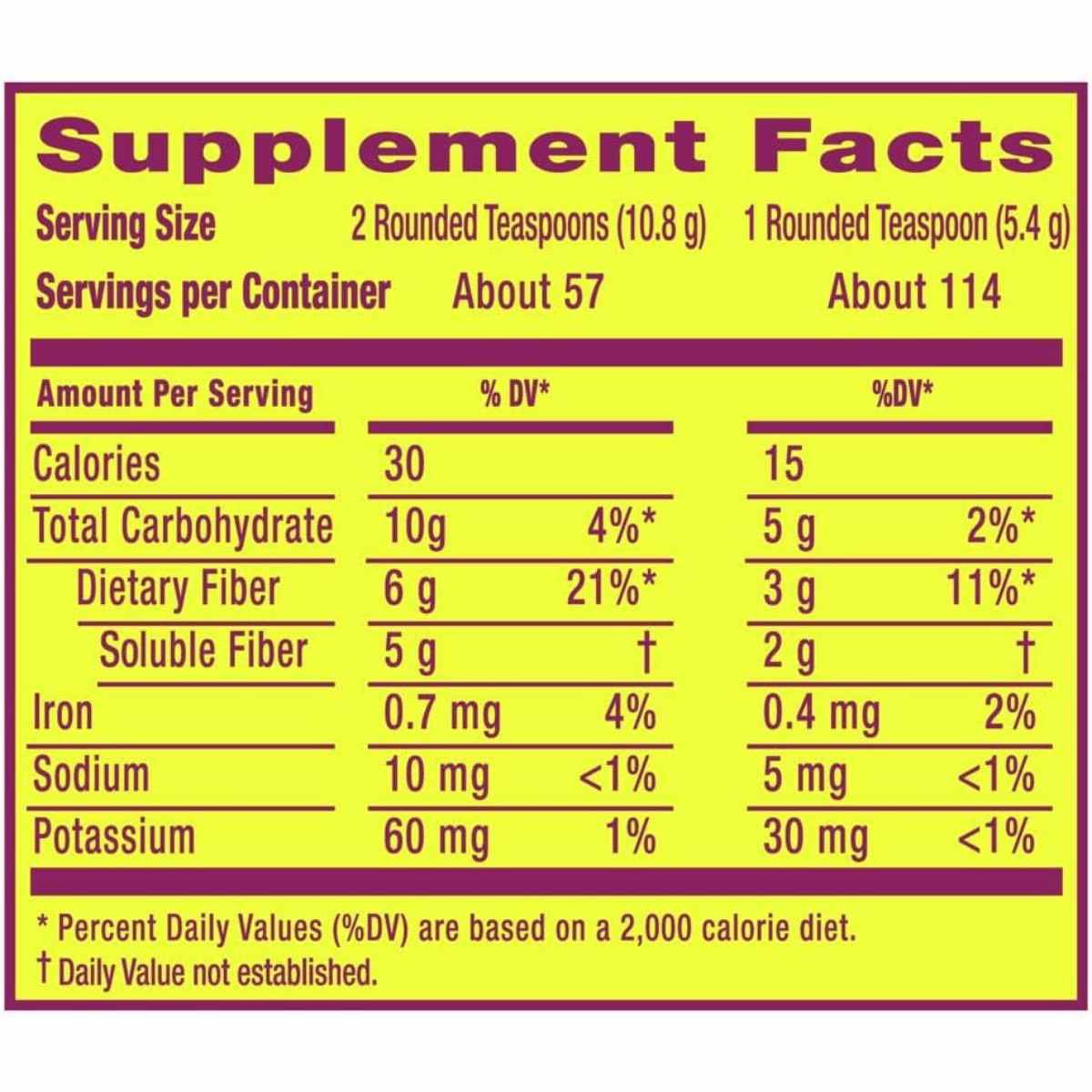 Metamucil Cáscara de Psyllium Sin Edulcorantes - 660 g - Haz Tu Pedido