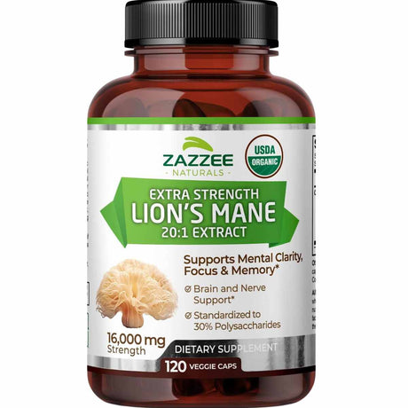 Hongo Melena de León 16,000 mg - 120 Cápsulas Vegetales - Haz Tu Pedido