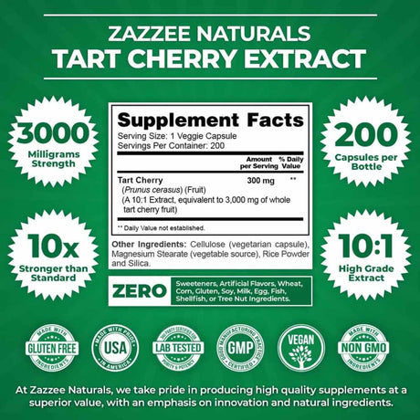 Extracto de Cereza Aromática - 3000 mg - 200 Cápsulas - Haz Tu Pedido