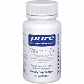 Pure Encapsulations Vitamina D3 5000 IU - 60 Cápsulas - Haz Tu Pedido