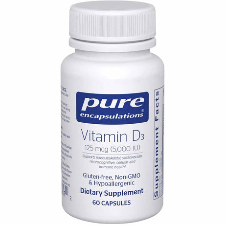 Pure Encapsulations Vitamina D3 5000 IU - 60 Cápsulas - Haz Tu Pedido
