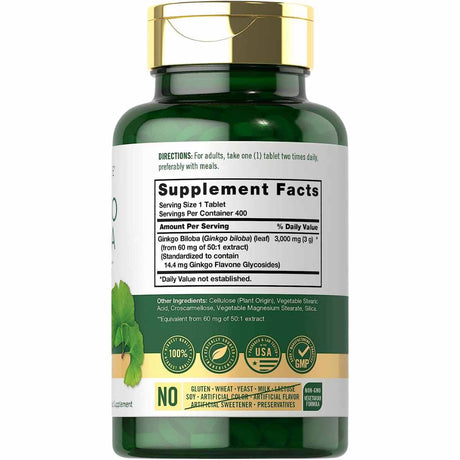 Carlyle - Ginkgo Biloba (3000 mg - 400 Tabletas)