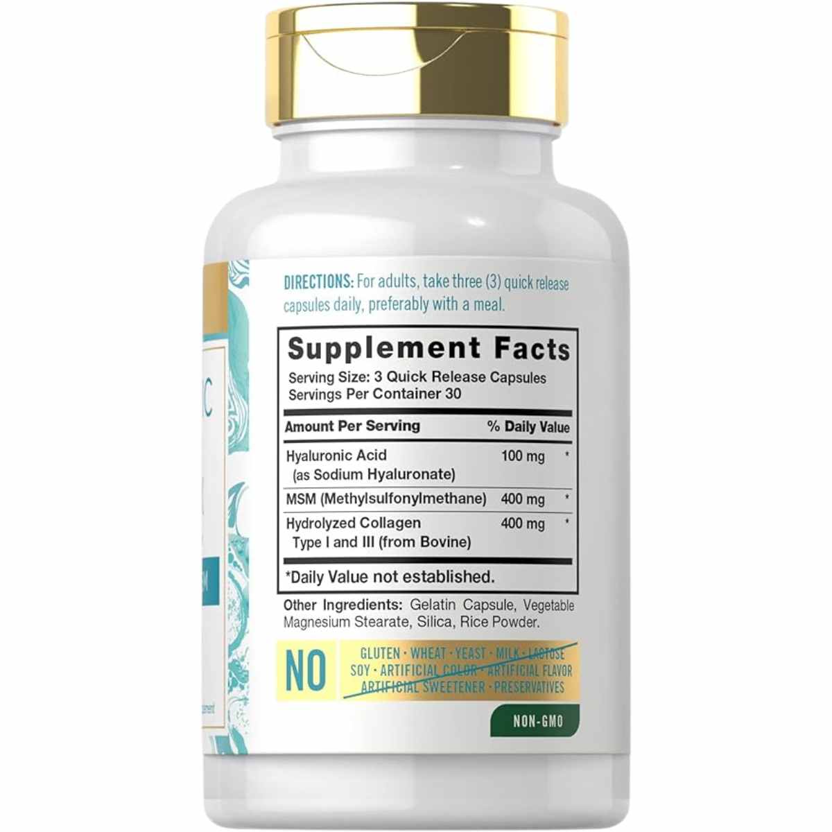 Ácido Hialurónico con Colágeno - 900 mg - 90 Cápsulas - Haz Tu Pedido