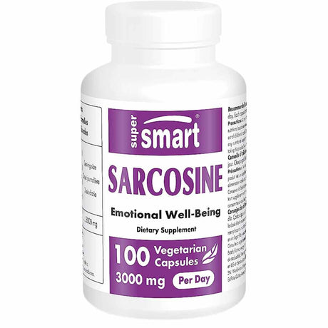 Sarcosine 3000 mg - 100 Cápsulas Vegetarianas - Haz Tu Pedido