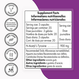 N-acetil L-tirosina 900 mg - 60 Cápsulas Vegetarianas - Haz Tu Pedido
