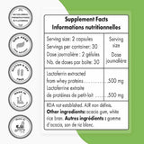 Lactoferrina 500 mg - 60 Cápsulas Vegetarianas - Haz Tu Pedido