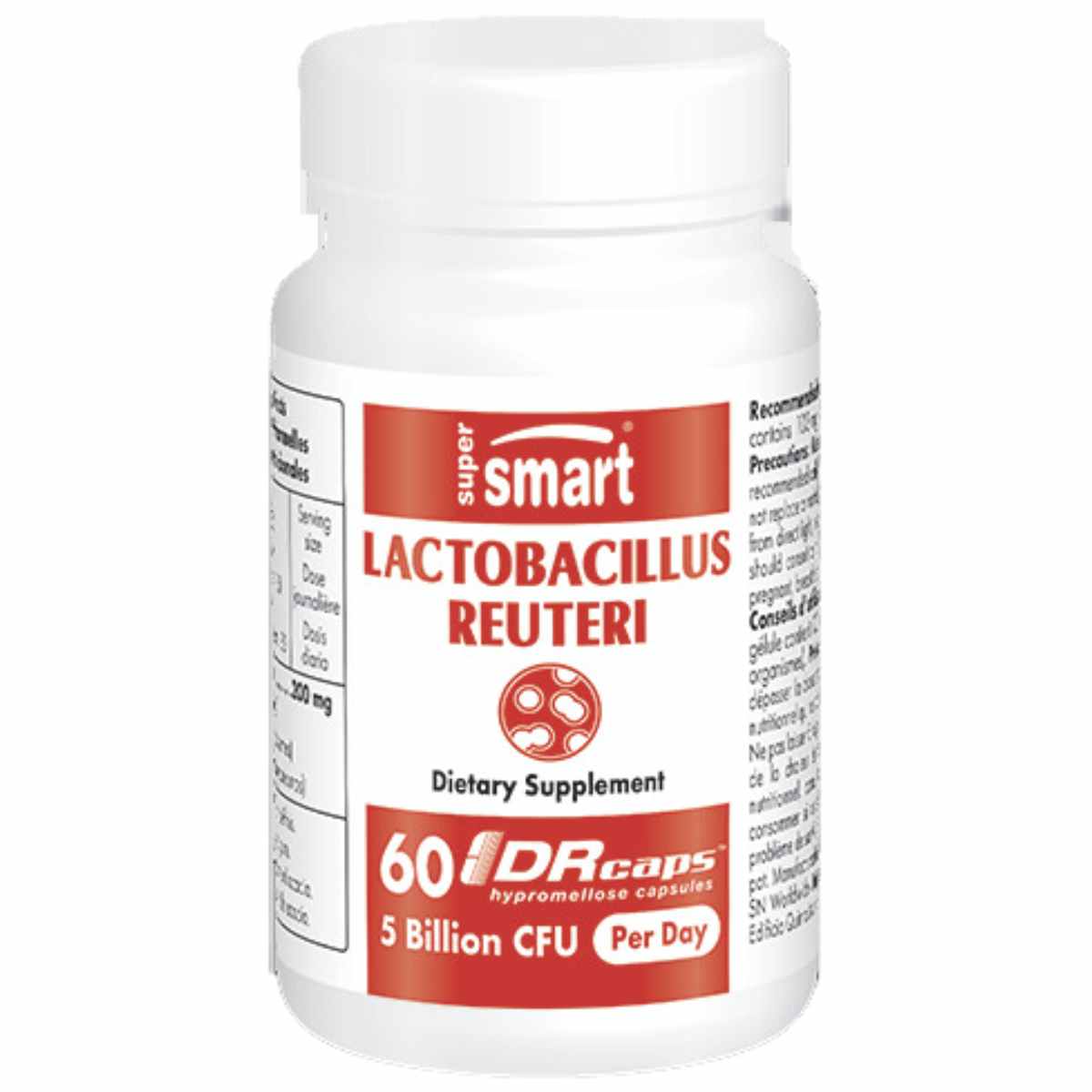 Lactobacillus Reuteri 5 Billion CFU - 60 Cápsulas - Haz Tu Pedido