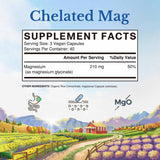 Glicinato de Magnesio - 210 mg - 120 Cápsulas Veganas - Haz Tu Pedido