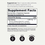 Cereza Ácida - 52000 mg - 120 Cápsulas Vegetarianas - Haz Tu Pedido
