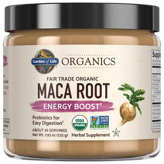 Garden of Life  Raíz de Maca Orgánica en Polvo - 225  g