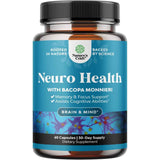Nature's Craft - Neuro Salud con Bacopa Monnieri (640 mg Fórmula Nootrópica - 60 Cápsulas)