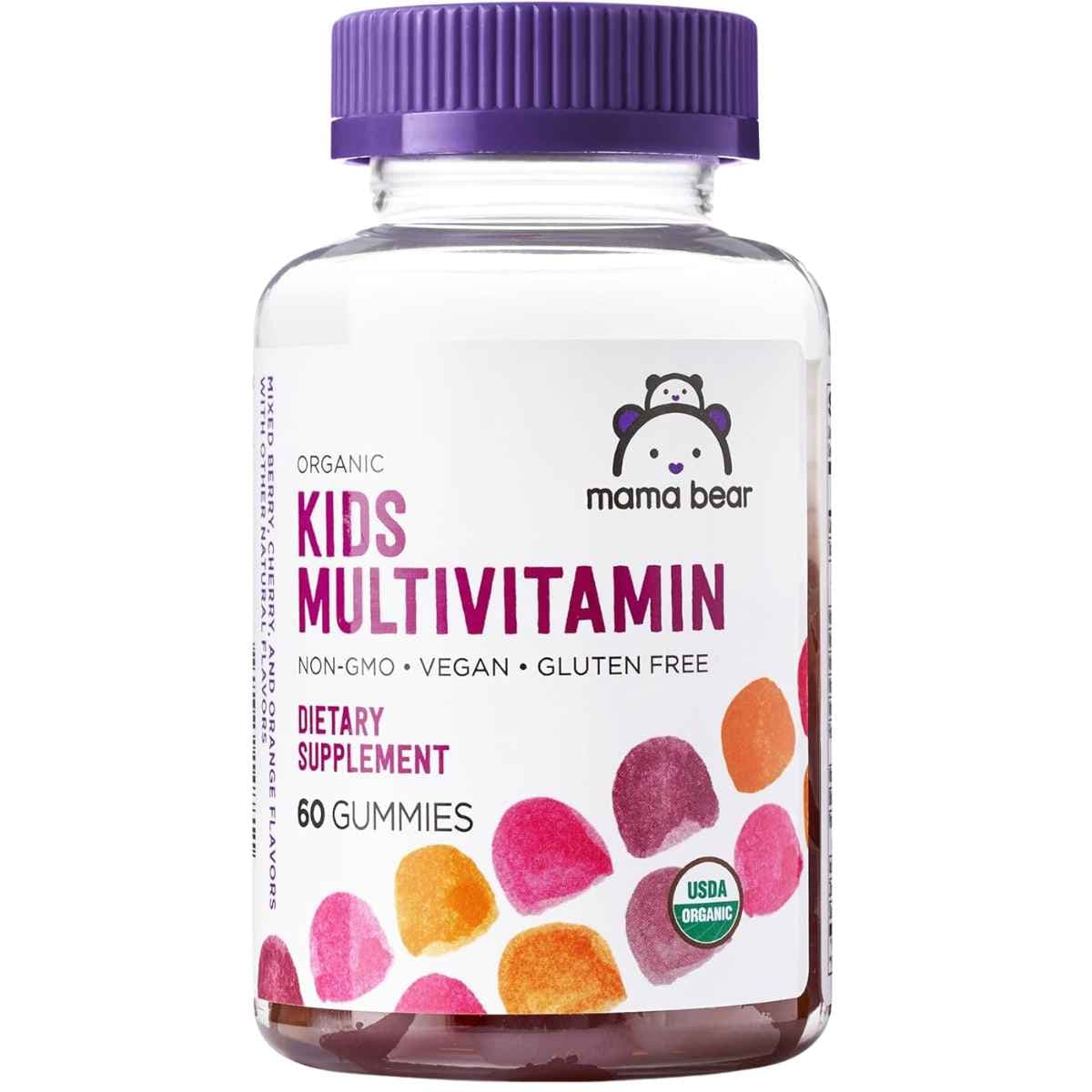 Mama Bear - Multivitamínico Orgánico para Niños Sabores Frutales (60 Gomitas)
