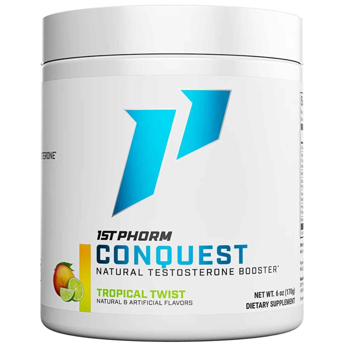 Frasco de suplemento 1st Phorm Ácido D-Aspártico Tropical Twist 20 porciones